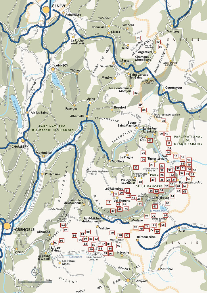Guide de randonnées - 100 sommets des Alpes du Nord | Glénat guide de randonnée Glénat 