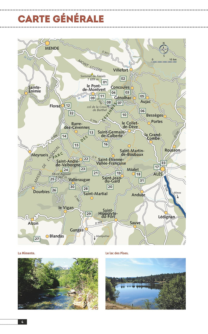 Guide de randonnées - Cévennes, les plus belles randonnées | Glénat guide de randonnée Glénat 