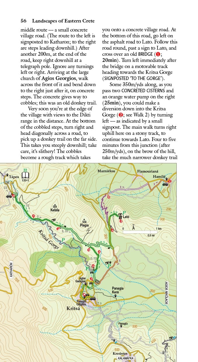 Guide de randonnées (en anglais) - Crete Eastern | Sunflower guide de randonnée Sunflower 