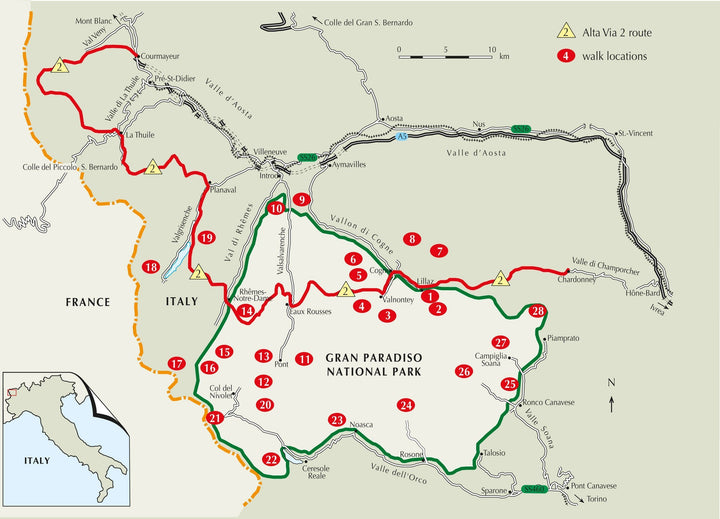 Guide de randonnées (en anglais) - Gran Paradiso : Alta Via 2 trek and 28 day walks | Cicerone guide de randonnée Cicerone 