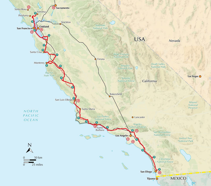 Guide de randonnées (en anglais) - Hiking and Cycling the California Missions Trail, from Sonoma to San Diego | Cicerone guide de randonnée Cicerone 