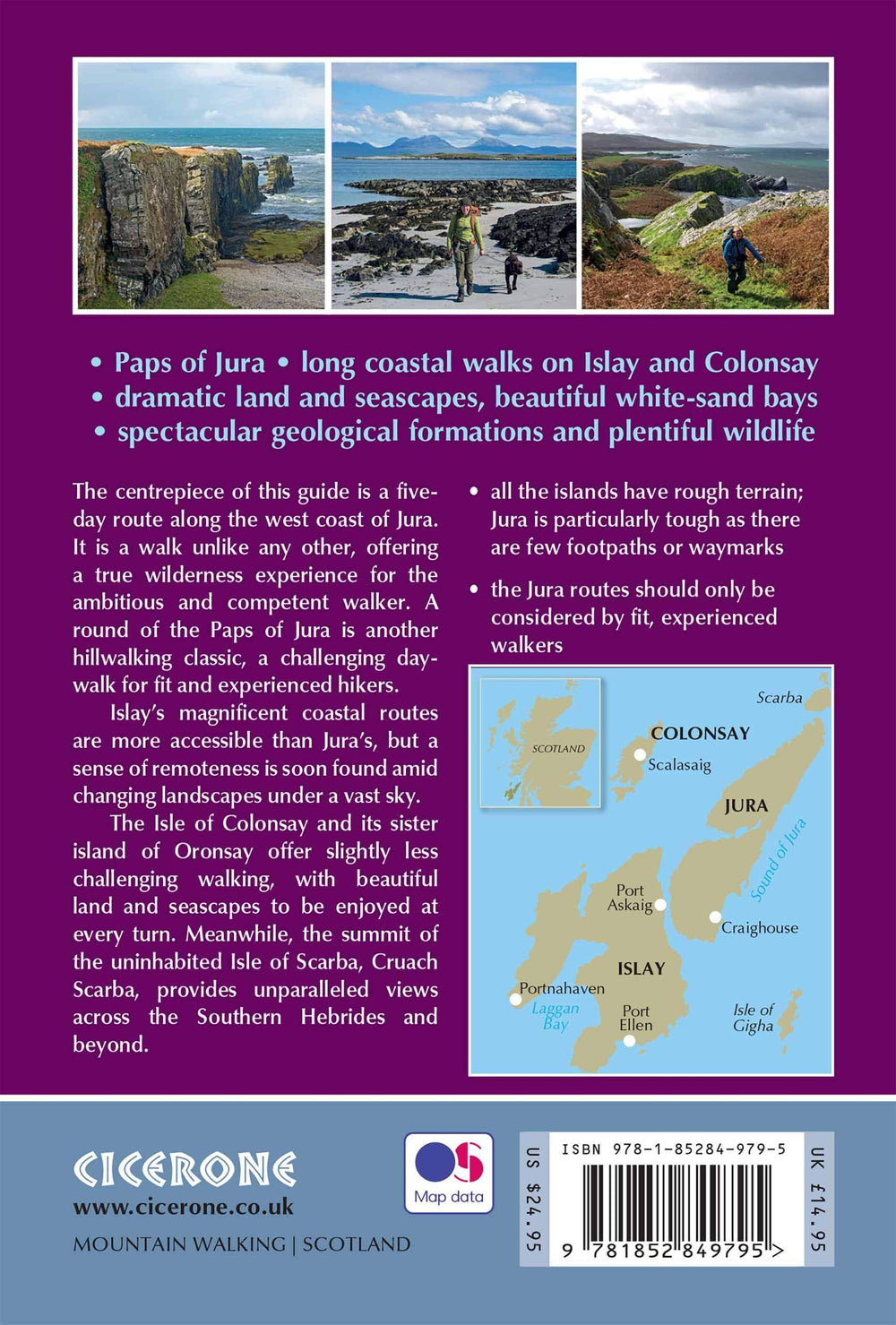 Guide de randonnées (en anglais) - Jura, Islay and Colonsay : 23 wild walks in the Southern Hebrides | Cicerone guide de randonnée Cicerone 