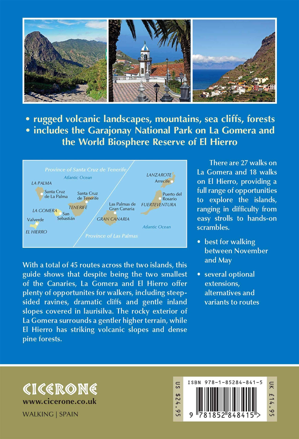 Guide de randonnées (en anglais) - La Gomera & El Hierro | Cicerone guide de randonnée Cicerone 