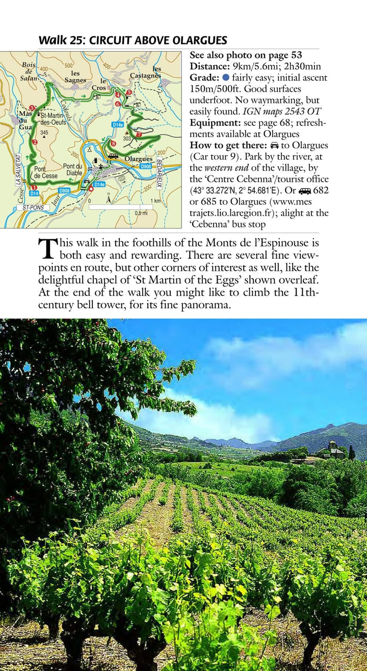 Guide de randonnées (en anglais) - Languedoc-Roussillon & Western Provence | Sunflower guide de randonnée Sunflower 