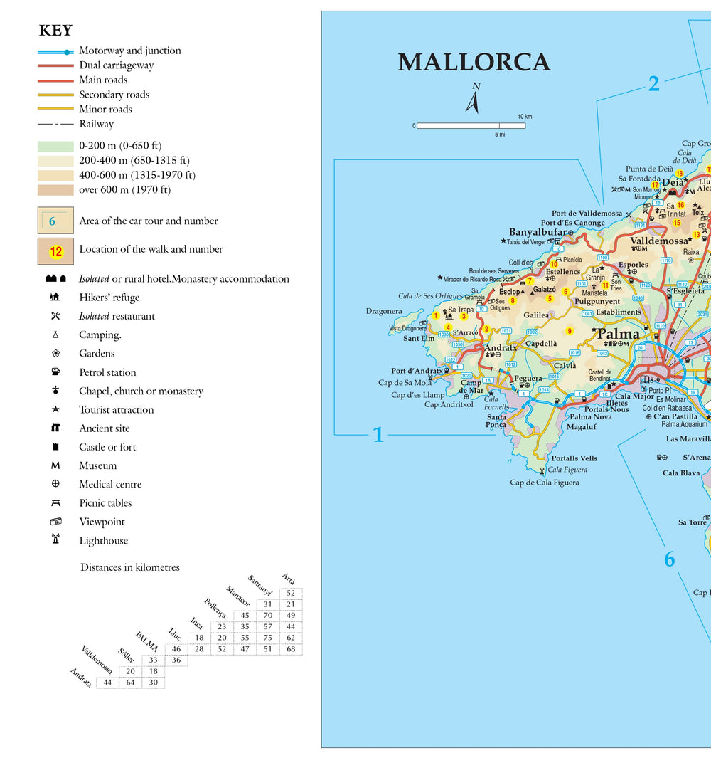 Guide de randonnées (en anglais) - Mallorca | Sunflower guide de randonnée Sunflower 