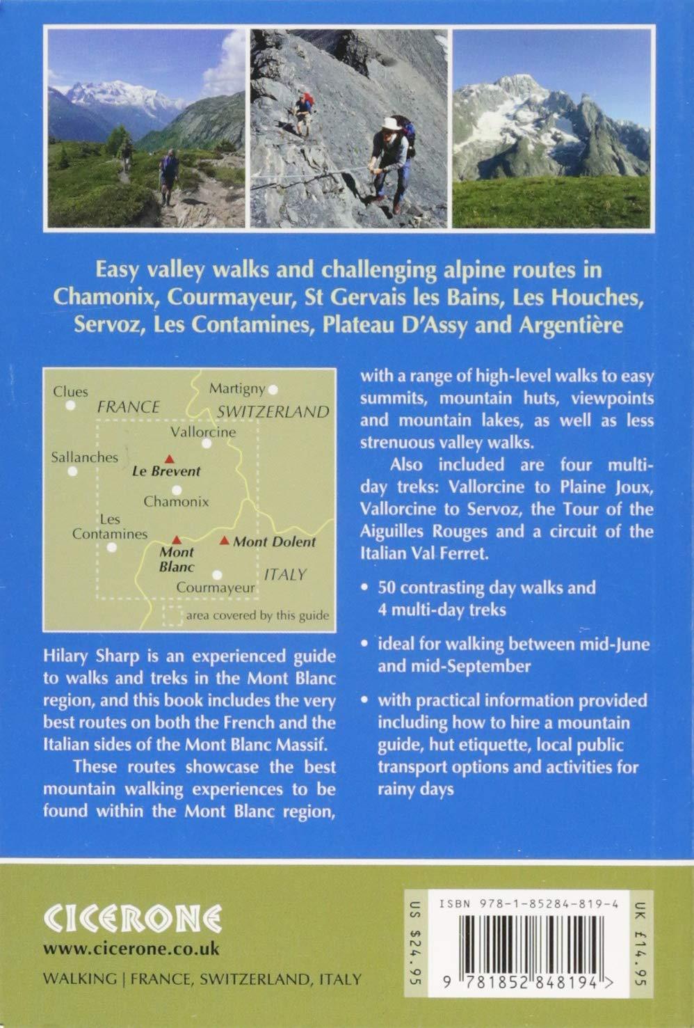 Guide de randonnées (en anglais) - Mont Blanc : 50 walks & 4 short treks in the region | Cicerone guide de randonnée Cicerone 