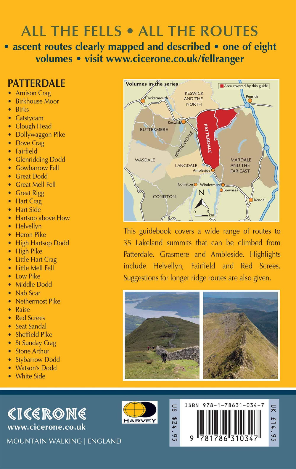Guide de randonnées (en anglais) - Patterdale, Lake District Fells | Cicerone guide de randonnée Cicerone 