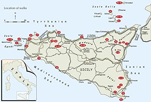 Guide de randonnées (en anglais) - Sicily, including Mt Etna & the Egadi & Aeolian Islands | Cicerone guide de randonnée Cicerone 