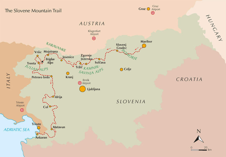 Guide de randonnées (en anglais) - Slovenian Mountain Trail | Cicerone guide de randonnée Cicerone 