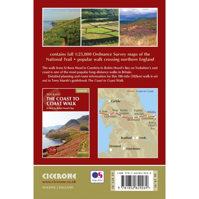 Guide de randonnées (en anglais) - The Coast to Coast Walk, northern England trails | Cicerone guide de randonnée Cicerone 