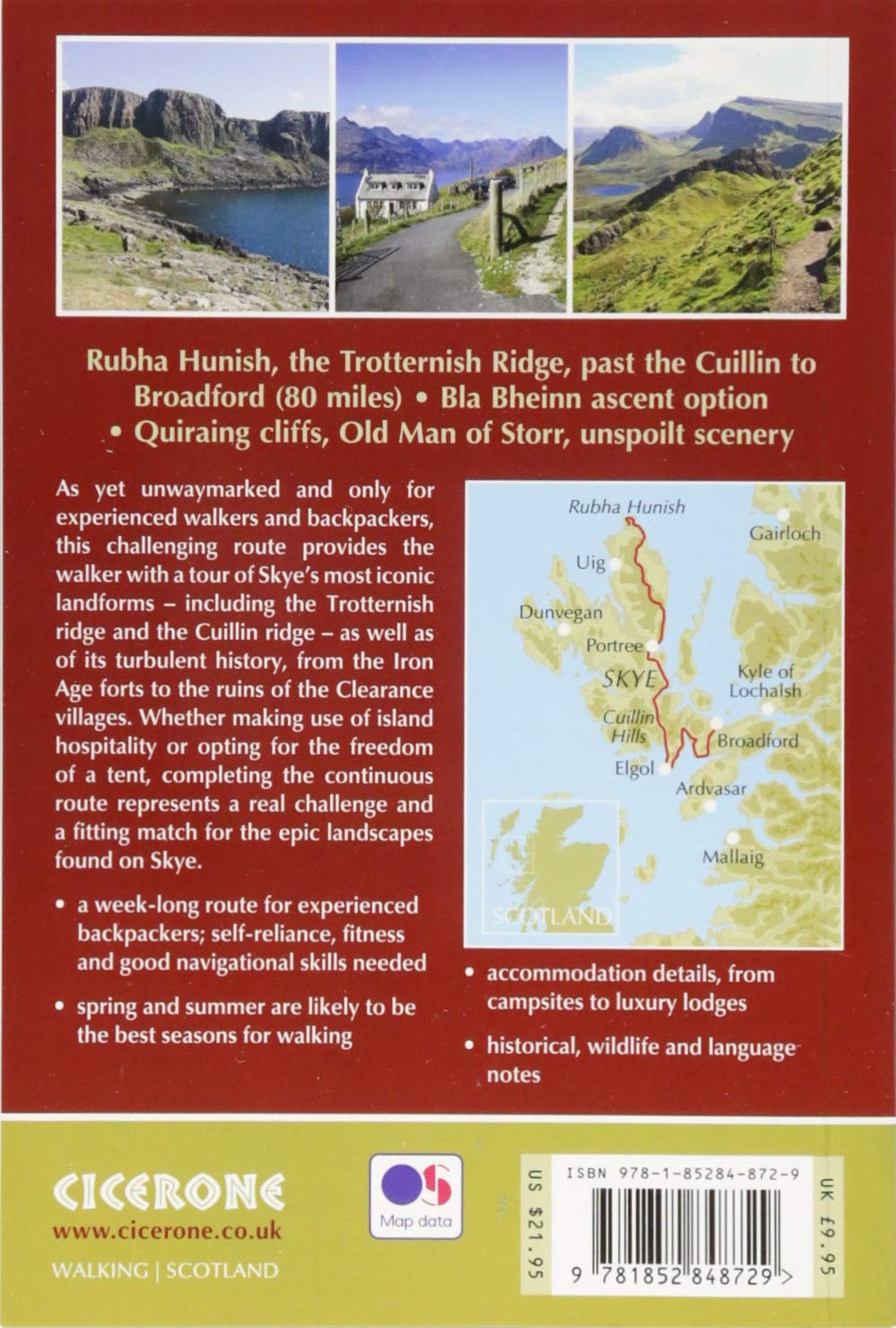 Guide de randonnées (en anglais) - The Skye Trail : a challenging backpacking route | Cicerone guide de randonnée Cicerone 