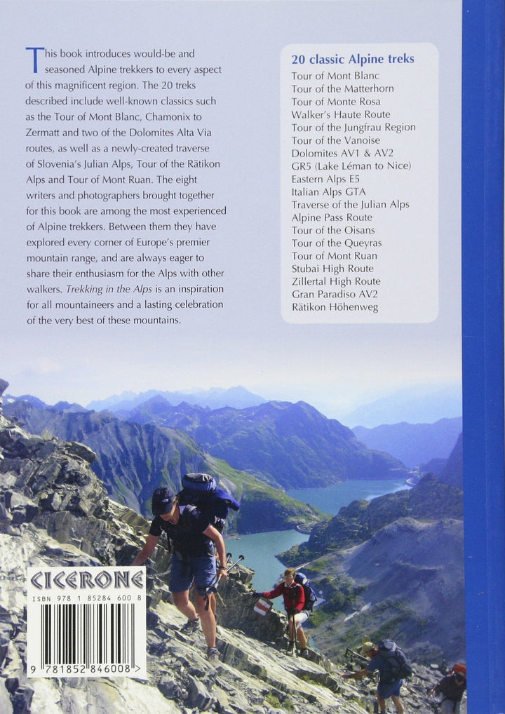 Guide de randonnées (en anglais) - Trekking in the Alps : 20 classic routes | Cicerone guide de randonnée Cicerone 