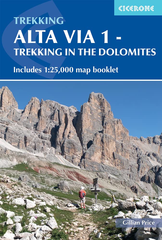 Guide de randonnées (en anglais) - Trekking in the dolomites - Alta via 1 | Cicerone guide de randonnée Cicerone 