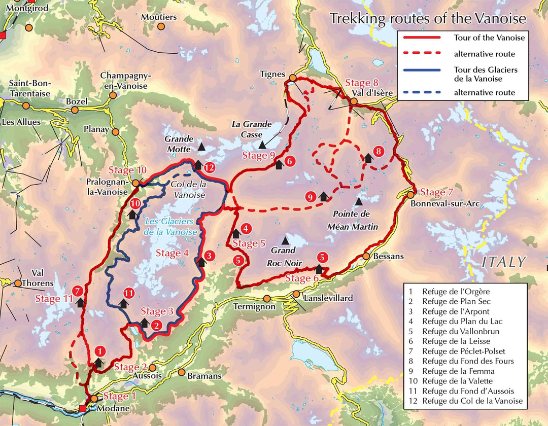 Guide de randonnées (en anglais) - Trekking in the Vanoise | Cicerone guide de randonnée Cicerone 