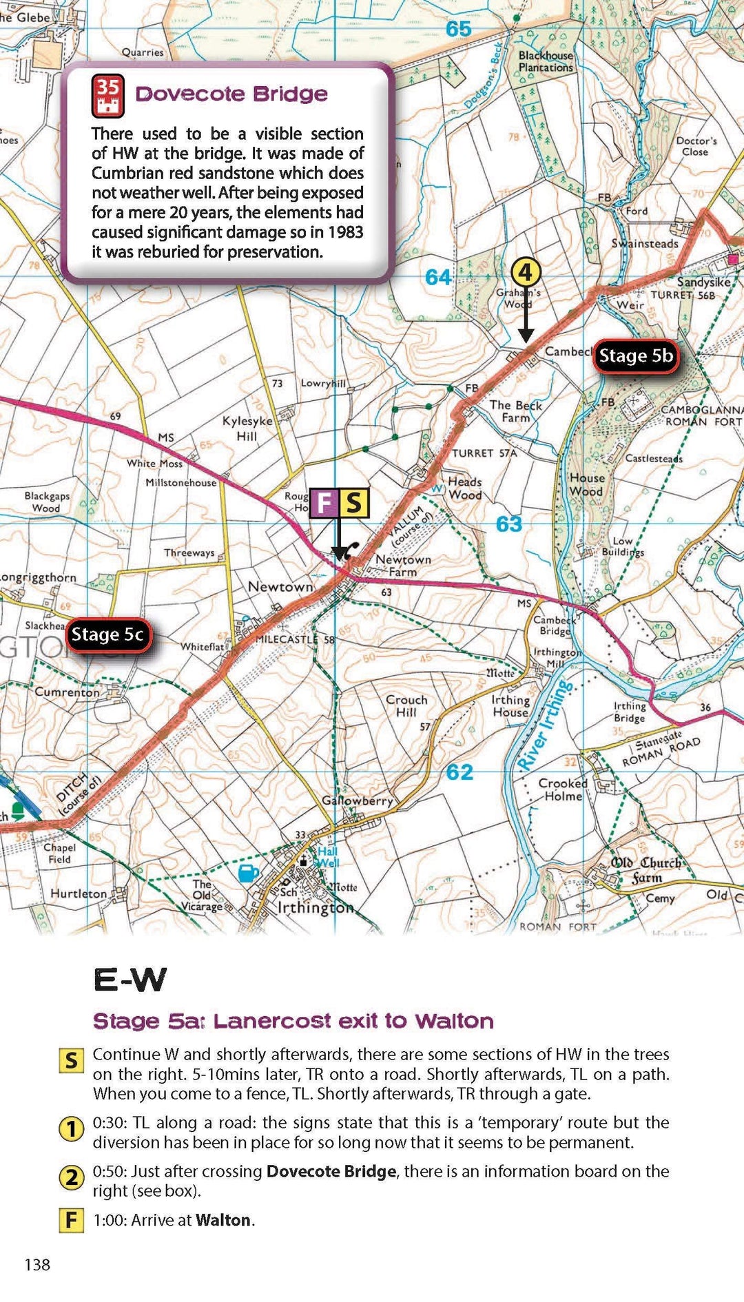 Guide de randonnées (en anglais) - Trekking the Hadrian's Wall Path: Two-way Trekking Guide | Knife Edge Outdoor guide de randonnée Knife Edge Outdoor 