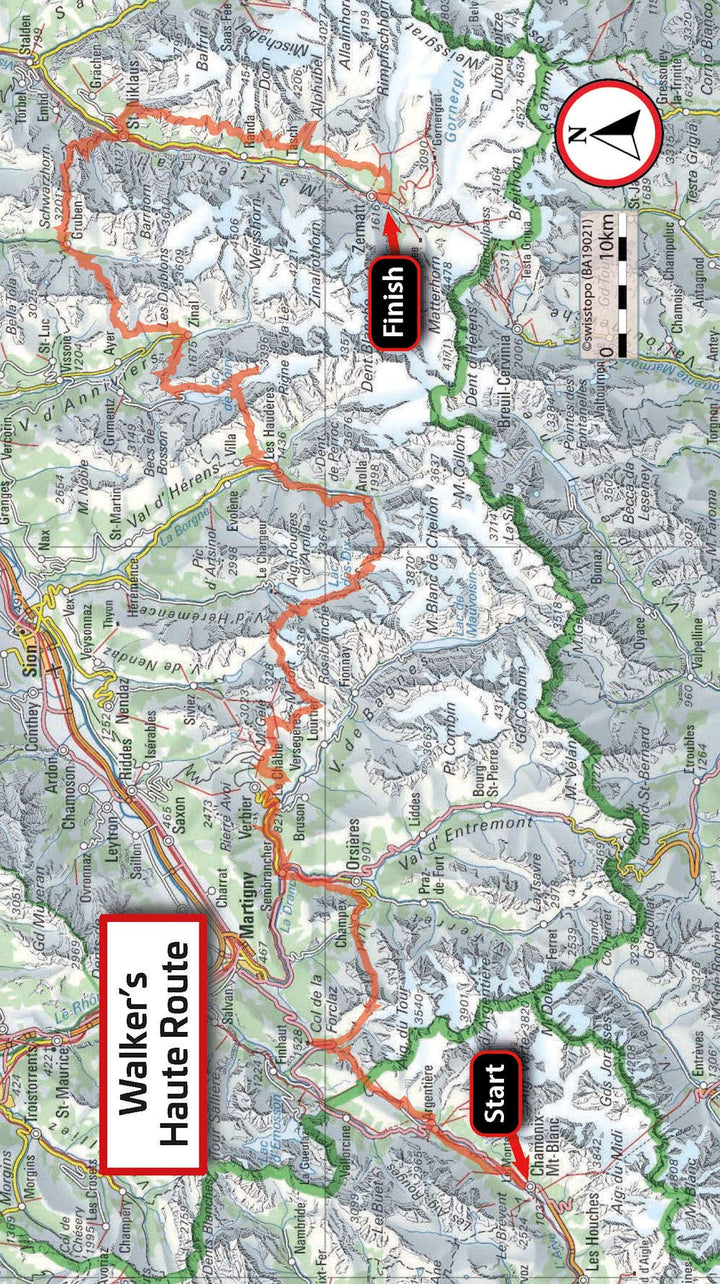 Guide de randonnées (en anglais) - Walker's Haute Route : Chamonix to Zermatt | Knife Edge Outdoor guide de randonnée Knife Edge Outdoor 