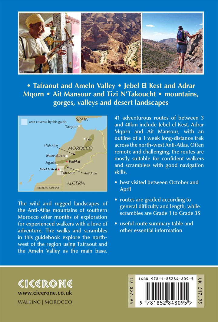 Guide de randonnées (en anglais) - Walks and Scrambles in the Moroccan Anti-atlas : 41 Routes Including Jebel El Kest | Cicerone guide de randonnée Cicerone 