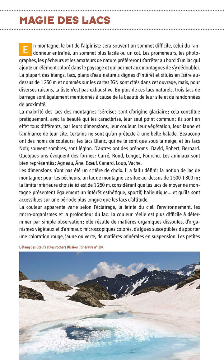 Guide de randonnées - Lacs de l'Isère, les plus belles randonnées | Glénat guide de randonnée Glénat 