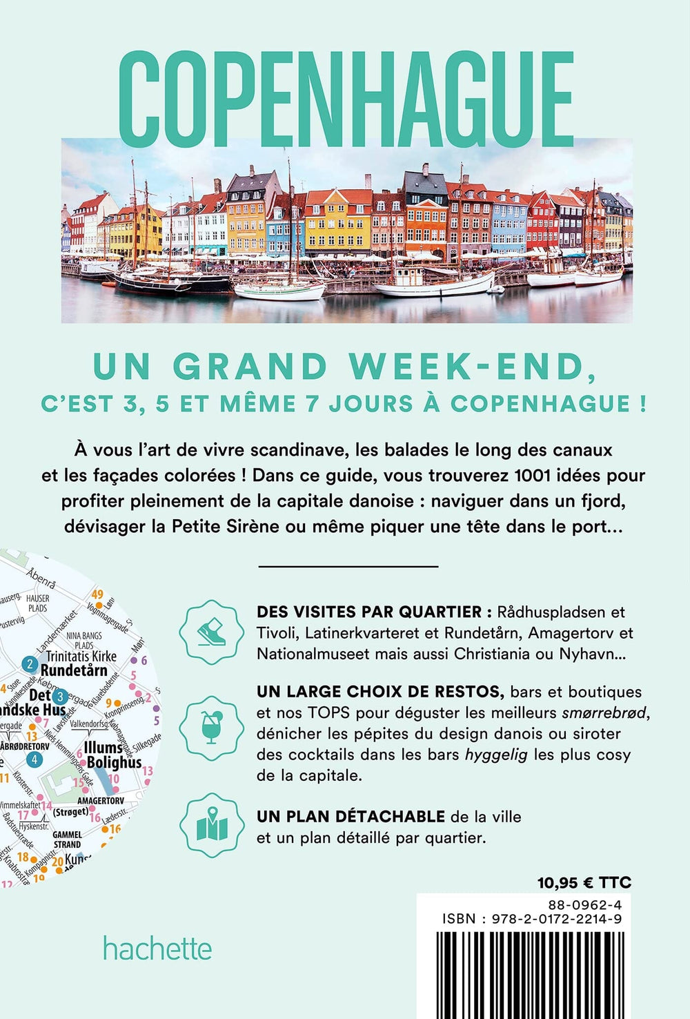Guide de voyage de poche - Un Grand Week-end à Copenhague - Édition 2023 | Hachette guide petit format Hachette 