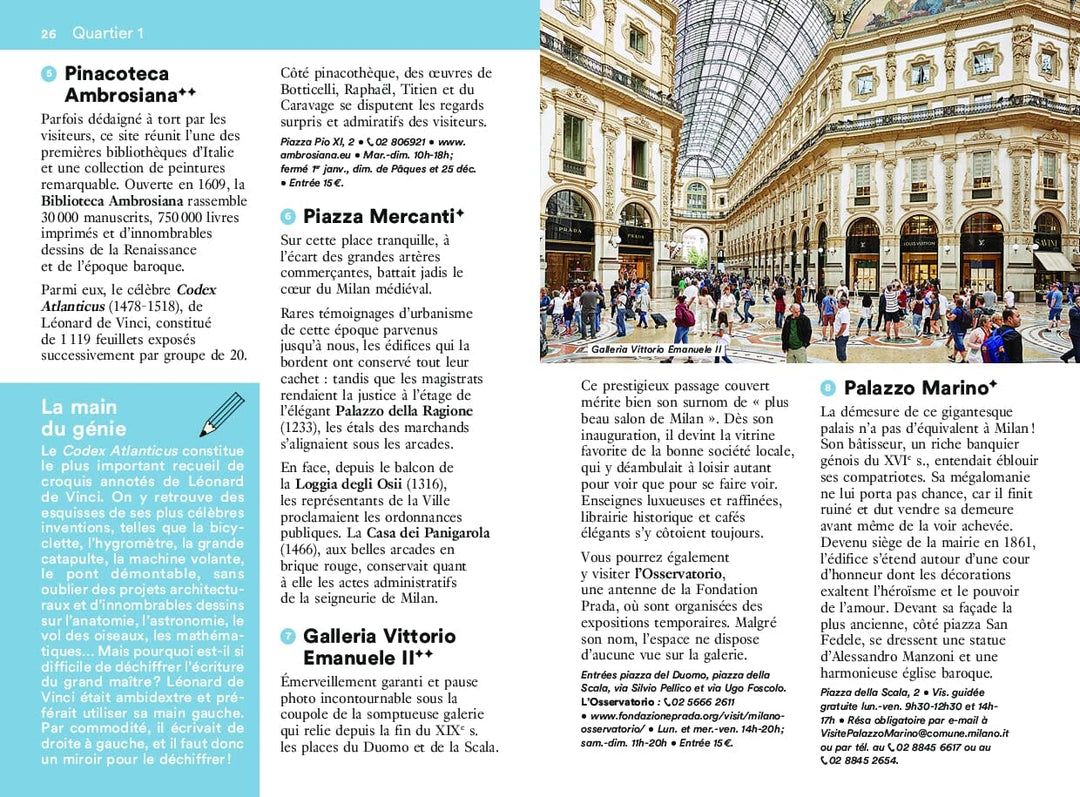 Guide de voyage de poche - Un Grand Week-end à Milan | Hachette guide petit format Hachette 