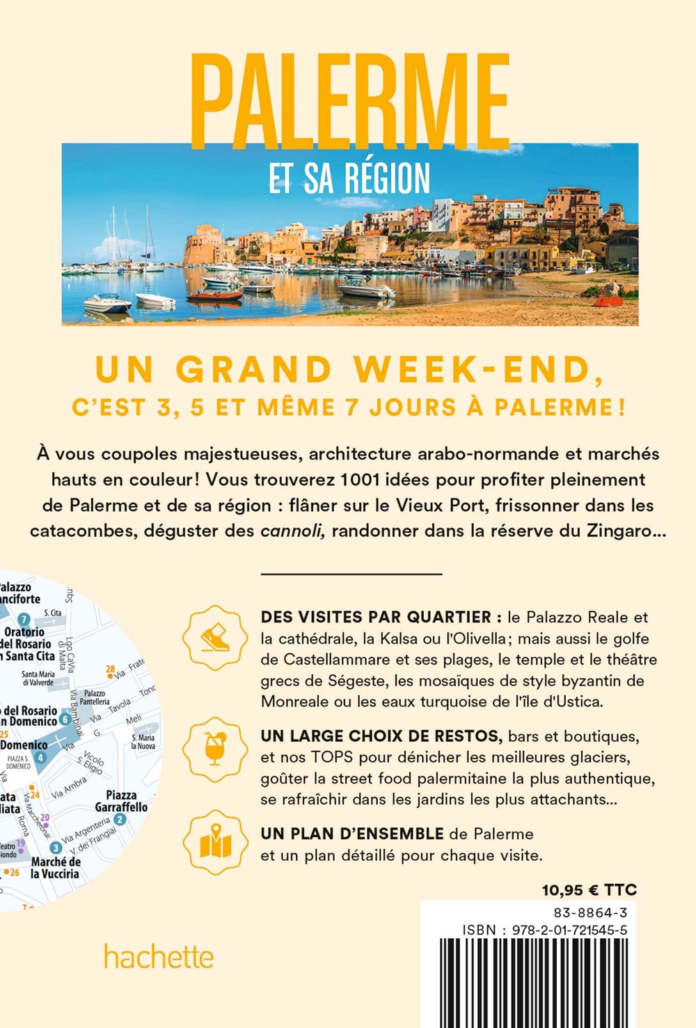 Guide de voyage de poche - Un Grand Week-end à Palerme - Édition 2023 | Hachette guide petit format Hachette 