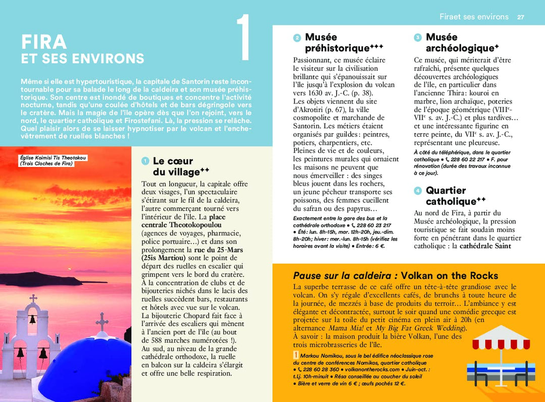 Guide de voyage de poche - Un Grand Week-end à Santorin, Anafi et Ios | Hachette guide de conversation Hachette 