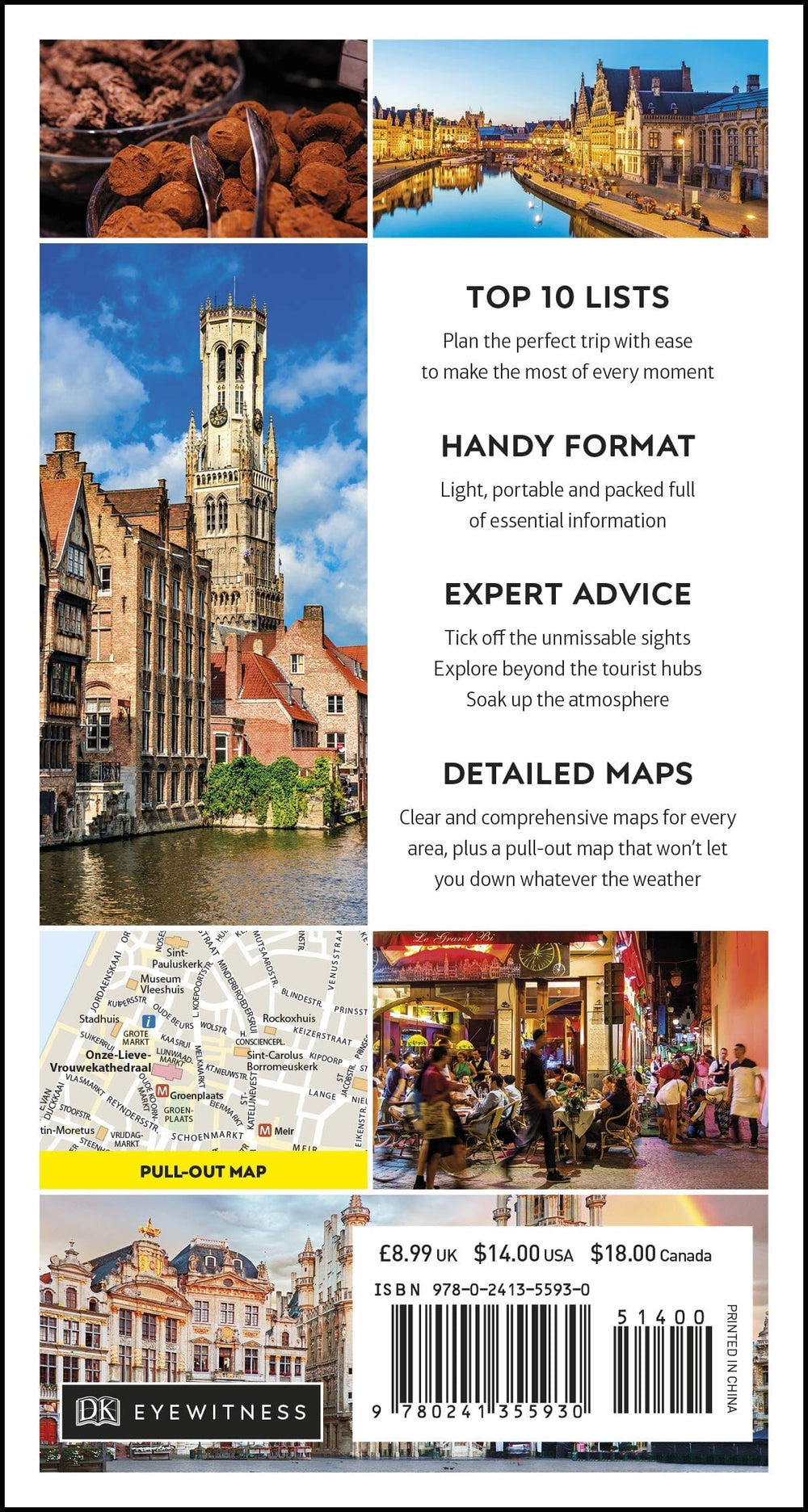Guide de voyage (en anglais) - Brussels - Bruges - Antwerp & Ghent Top 10 | Eyewitness guide de conversation Eyewitness 