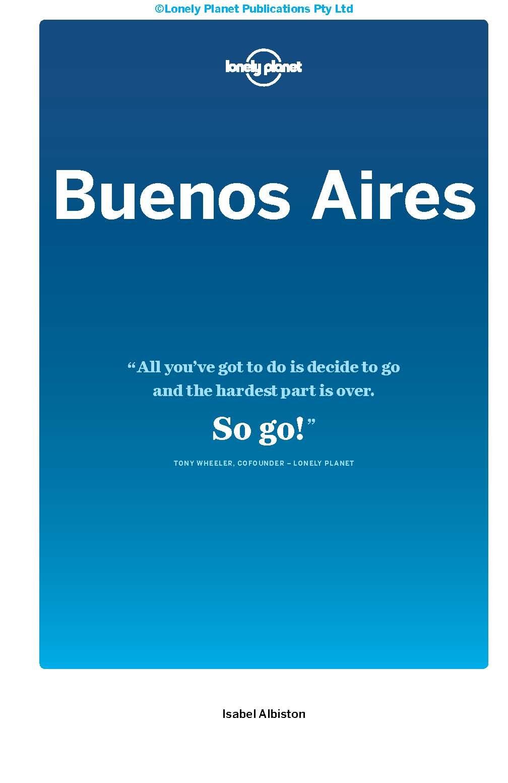Guide de voyage (en anglais) - Buenos Aires | Lonely Planet guide de voyage Lonely Planet 