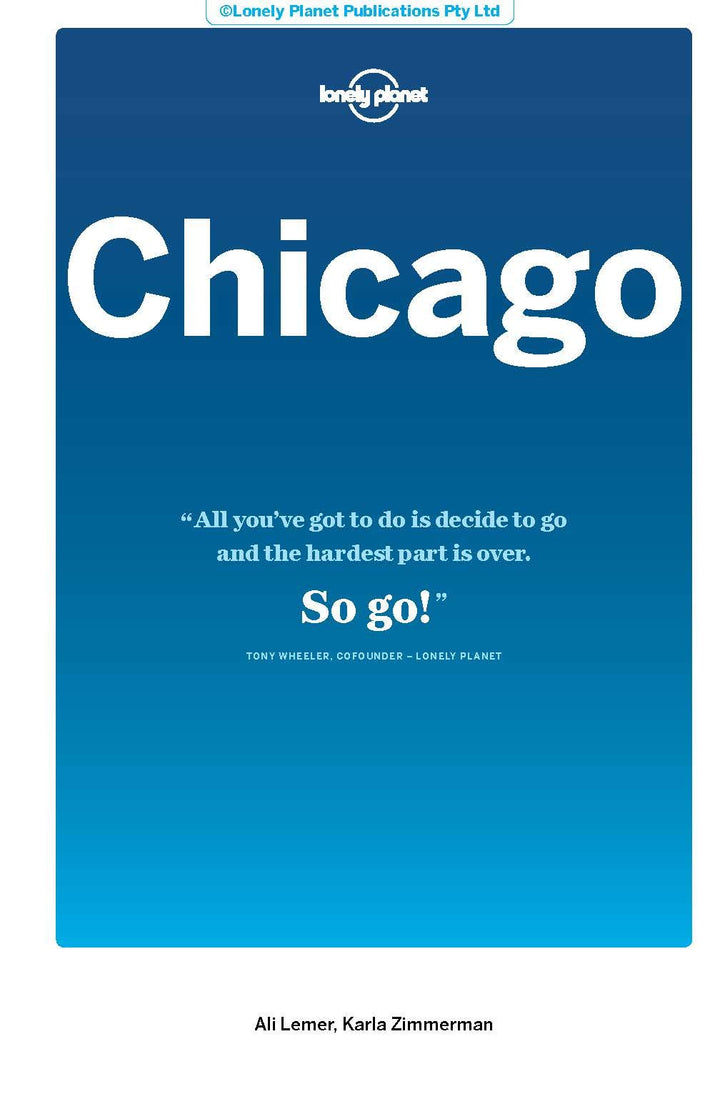 Guide de voyage (en anglais) - Chicago | Lonely Planet guide de voyage Lonely Planet 