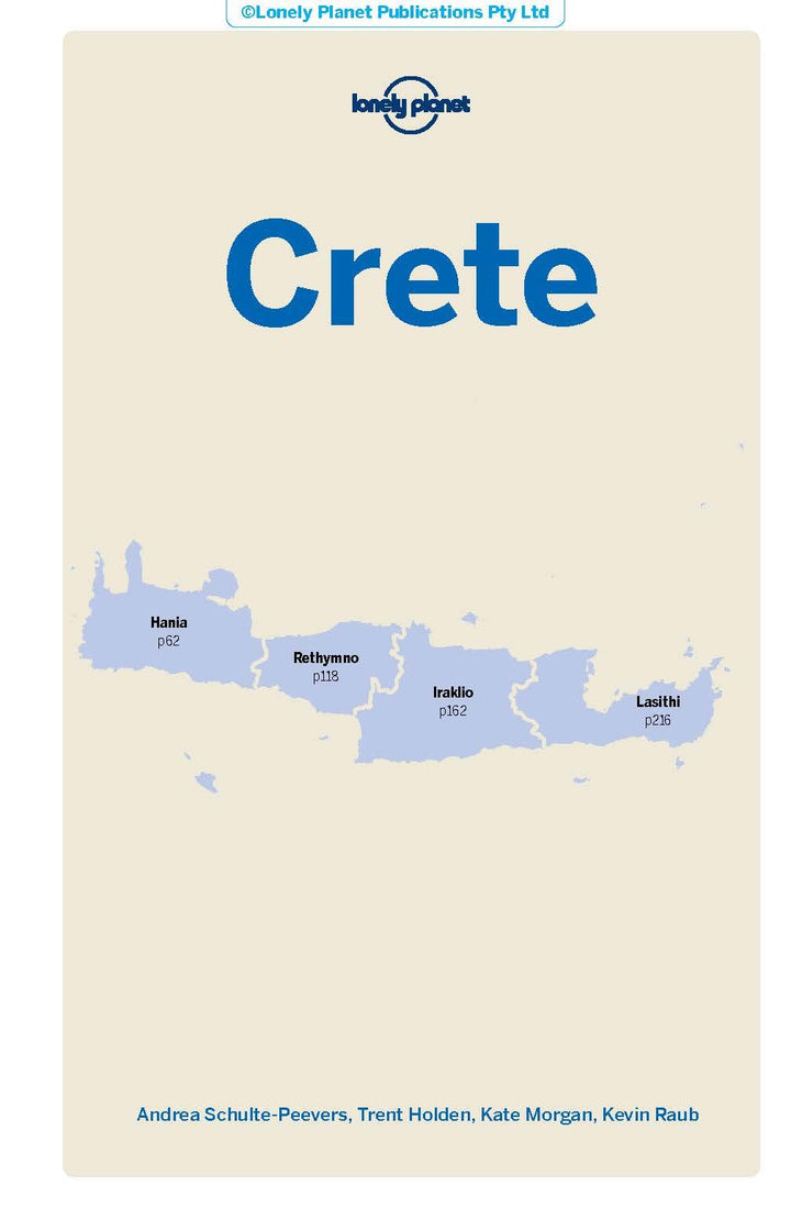 Guide de voyage (en anglais) - Crete | Lonely Planet guide de voyage Lonely Planet 