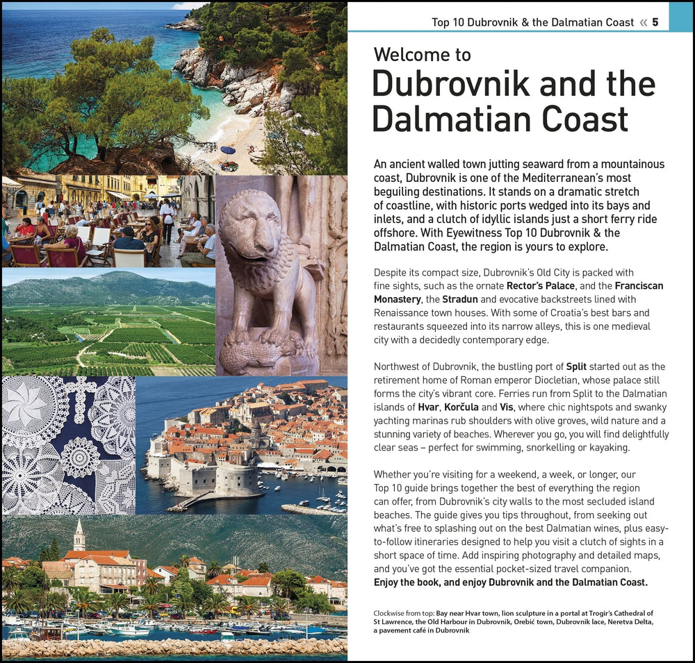 Guide de voyage (en anglais) - Dubrovnik & the Dalmatian Coast Top 10 | Eyewitness guide petit format Eyewitness 