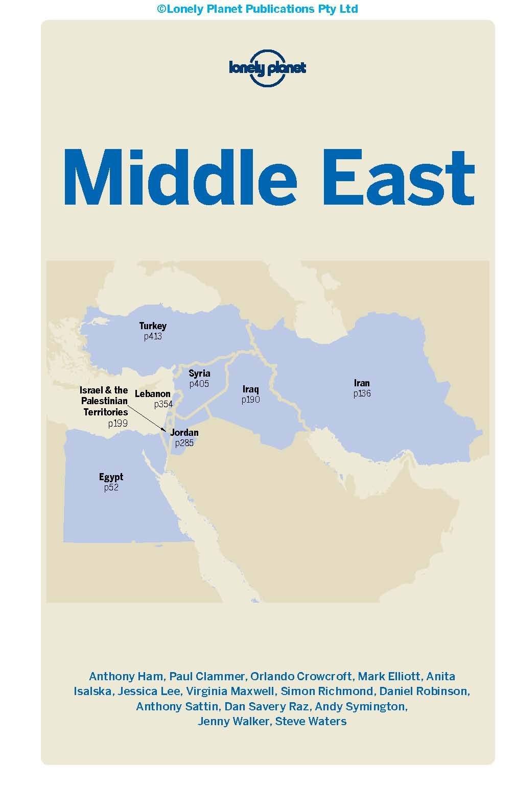 –　Guide　hiking　Travel　and　Middle　East　Travel　MapsCompany　Lonely　Planet　maps
