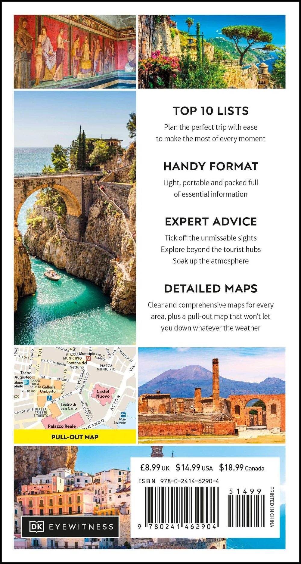 Guide de voyage (en anglais) - Naples & the Amalfi Coast Top 10 | Eyewitness guide petit format Eyewitness 