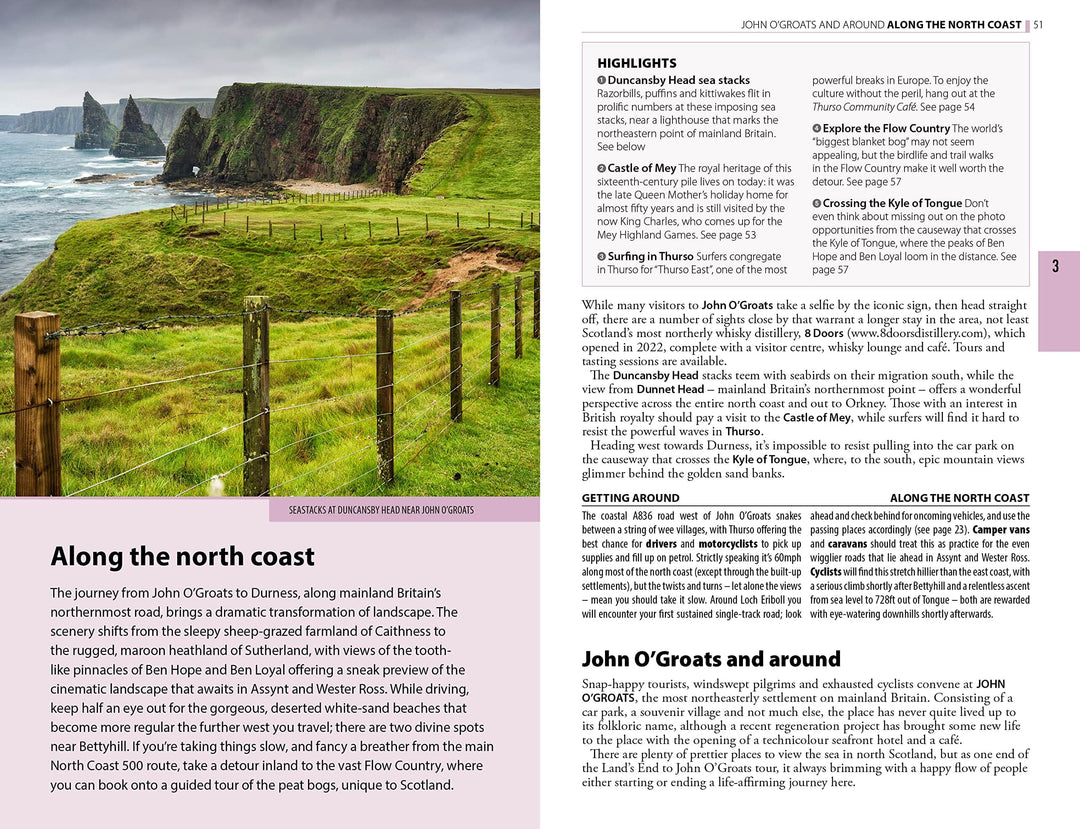 Guide de voyage (en anglais) - North Coast 500 (Scotland) | Rough Guides guide petit format Rough Guides 