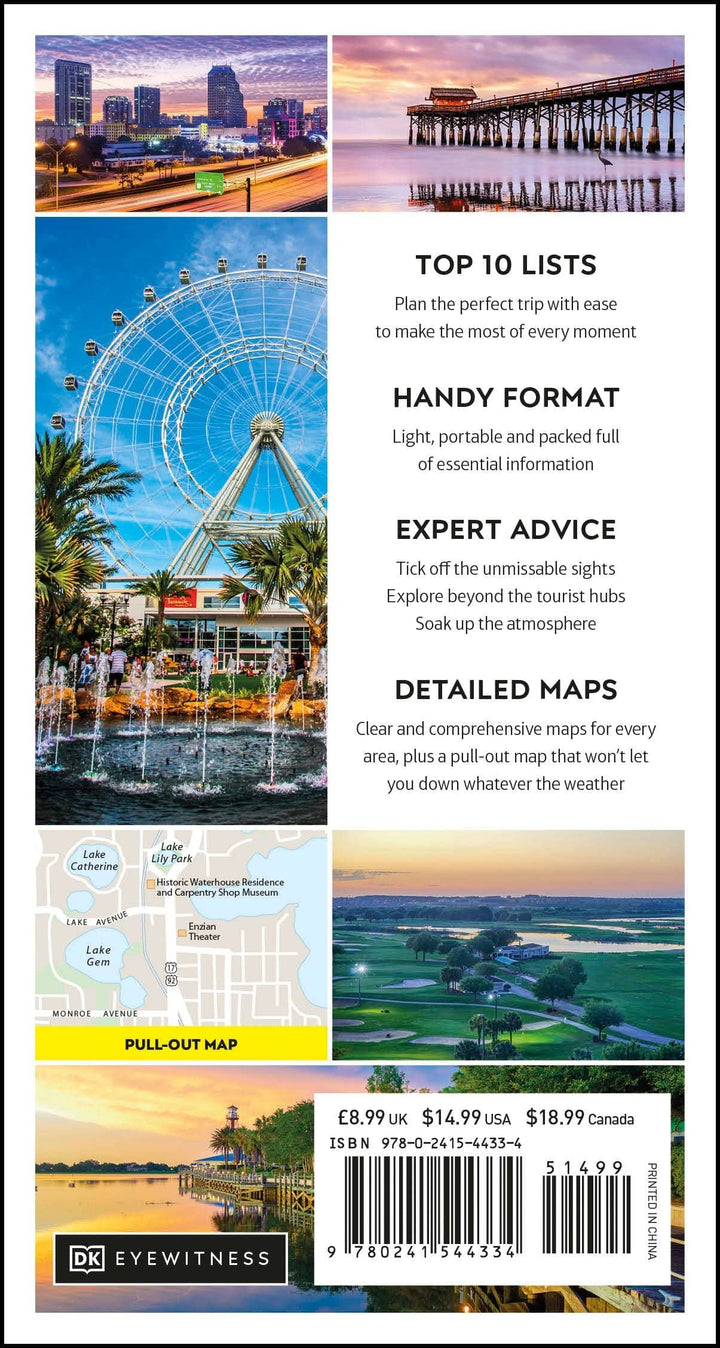 Guide de voyage (en anglais) - Orlando Top 10 | Eyewitness guide petit format Eyewitness 
