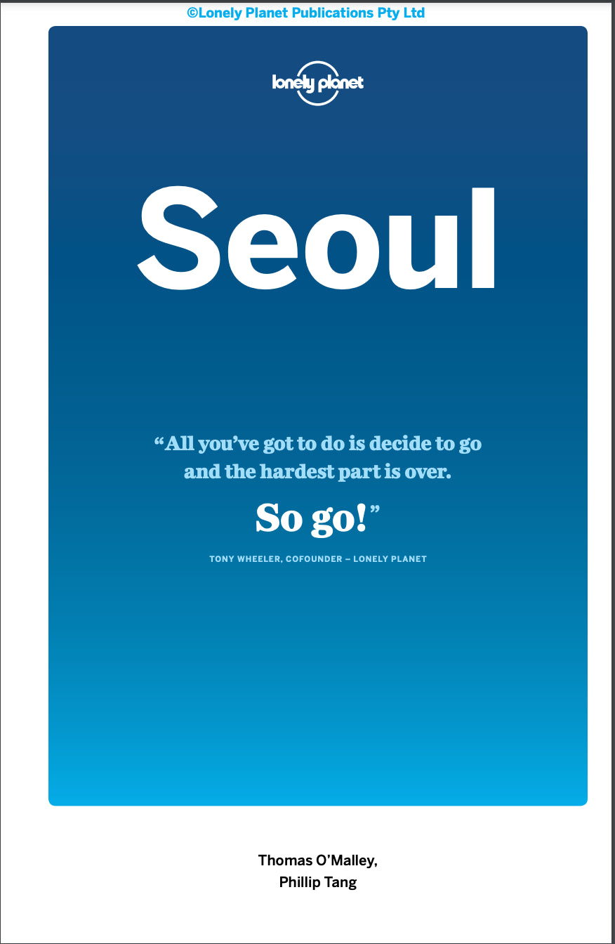 Guide de voyage (en anglais) - Seoul | Lonely Planet guide de voyage Lonely Planet EN 