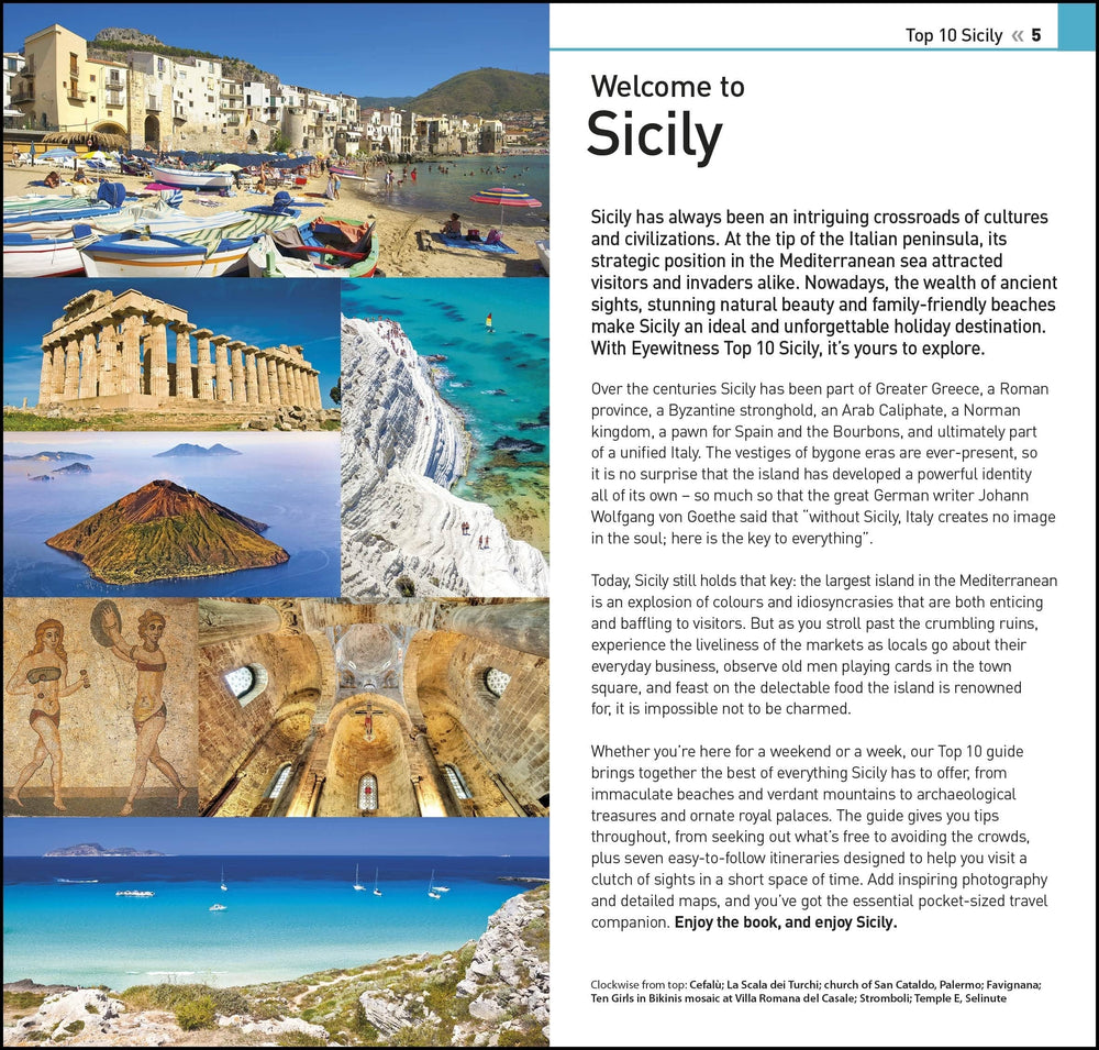 Guide de voyage (en anglais) - Sicily Top 10 | Eyewitness guide petit format Eyewitness 