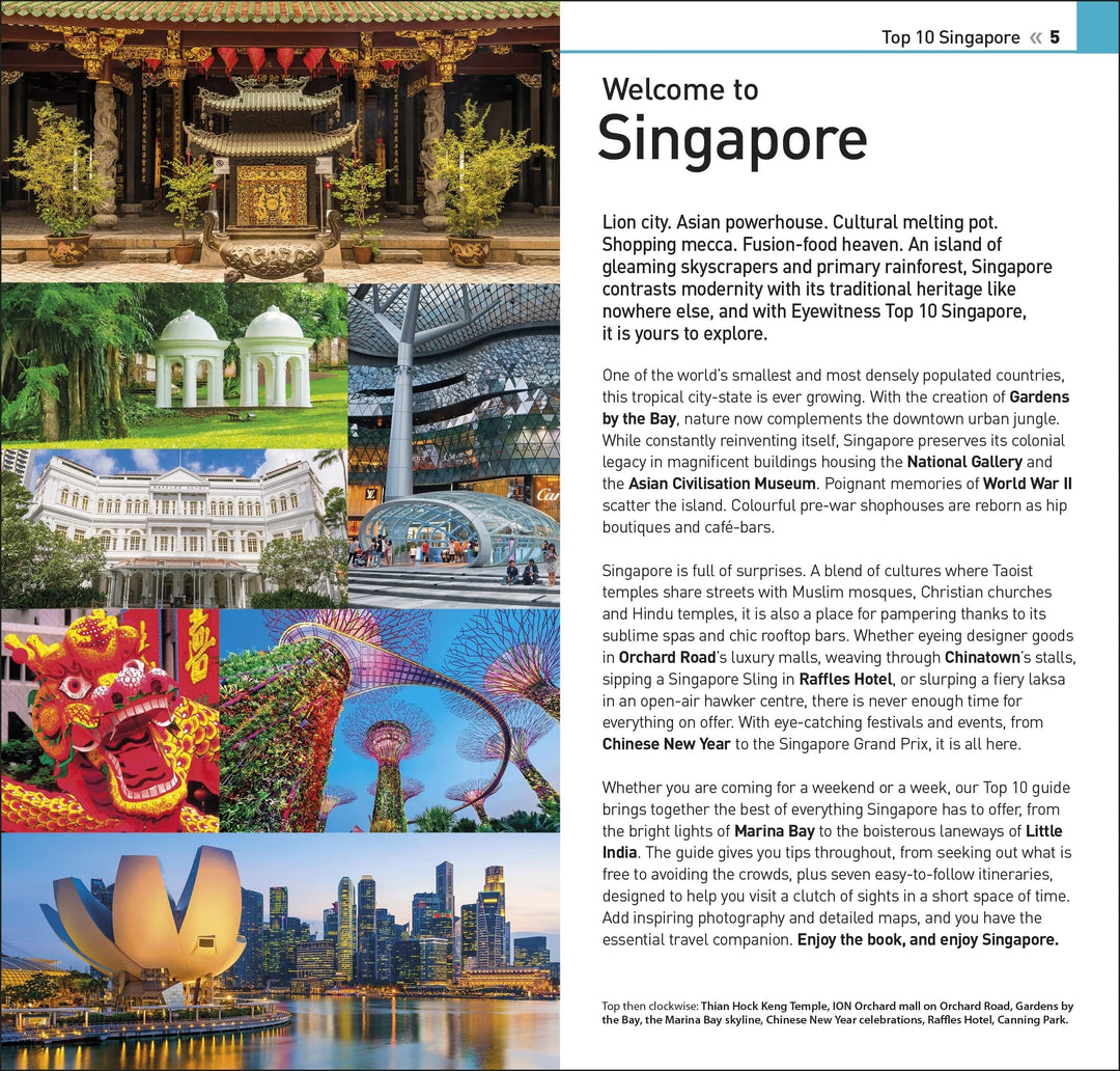 Guide de voyage (en anglais) - Singapore Top 10 | Eyewitness guide petit format Eyewitness 