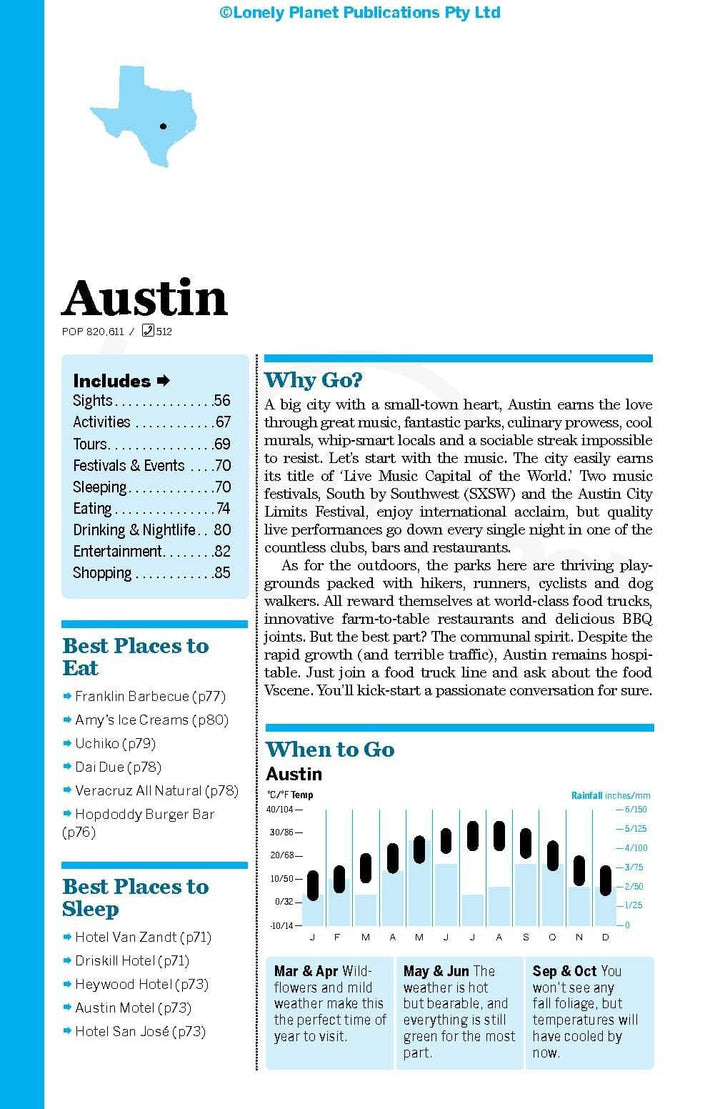 Guide de voyage (en anglais) - Texas | Lonely Planet guide de voyage Lonely Planet EN 