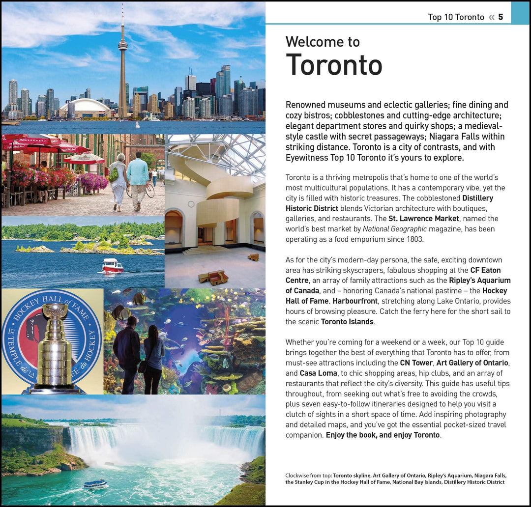 Guide de voyage (en anglais) - Toronto Top 10 | Eyewitness guide petit format Eyewitness 