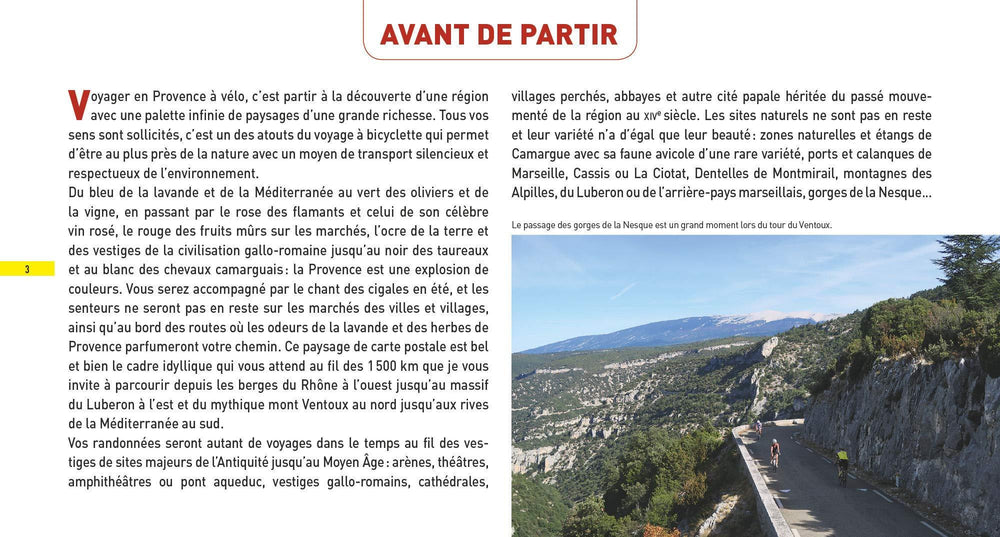 Guide de voyages à vélo et vélo électrique - Provence | Glénat guide vélo Glénat 