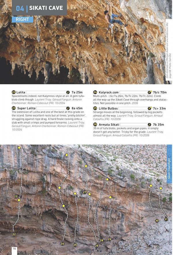 Guide d'escalade (en anglais) - île de Kalymnos (Grèce) | Terrain Cartography guide de voyage Terrain Cartography 