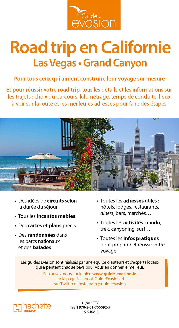 Guide Evasion - Road trip en Californie, Las Vegas et Grand Canyon | Hachette guide de voyage Hachette 