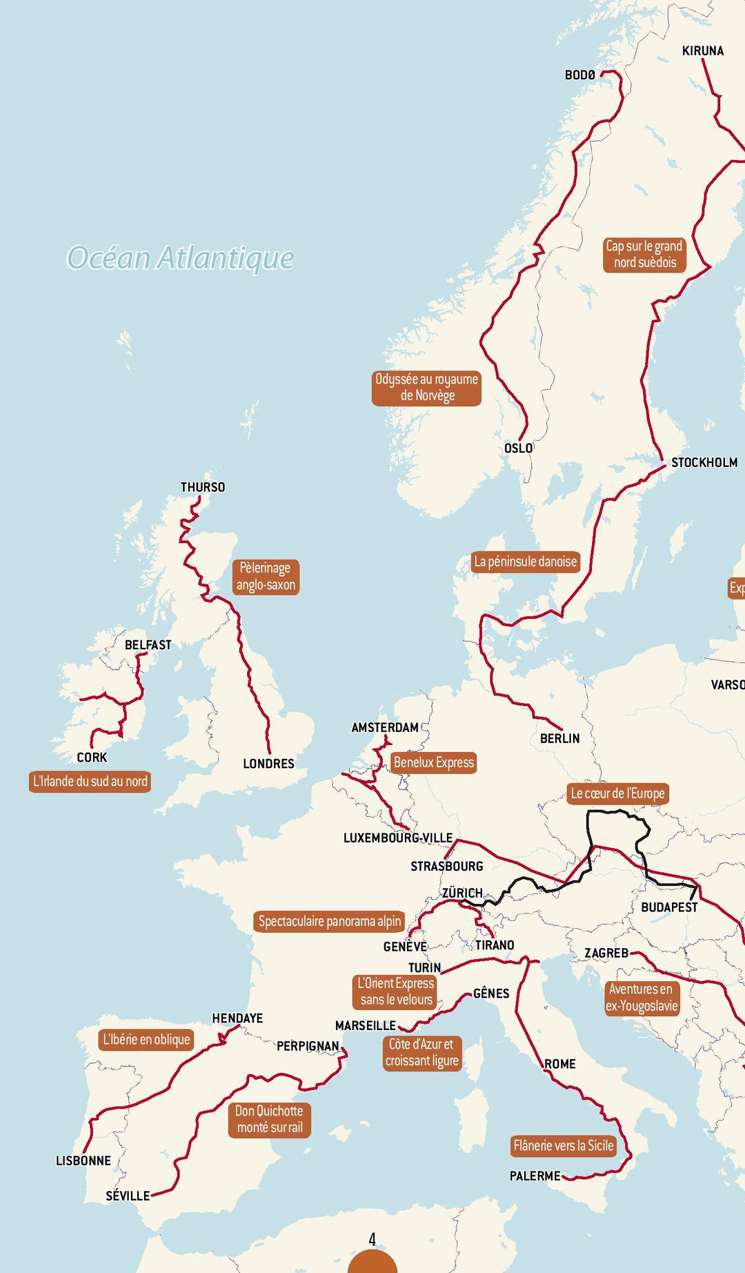 Guide touristique - Europe , Les plus beaux circuits en train en 2021/22 | Petit Futé guide de voyage Petit Futé 