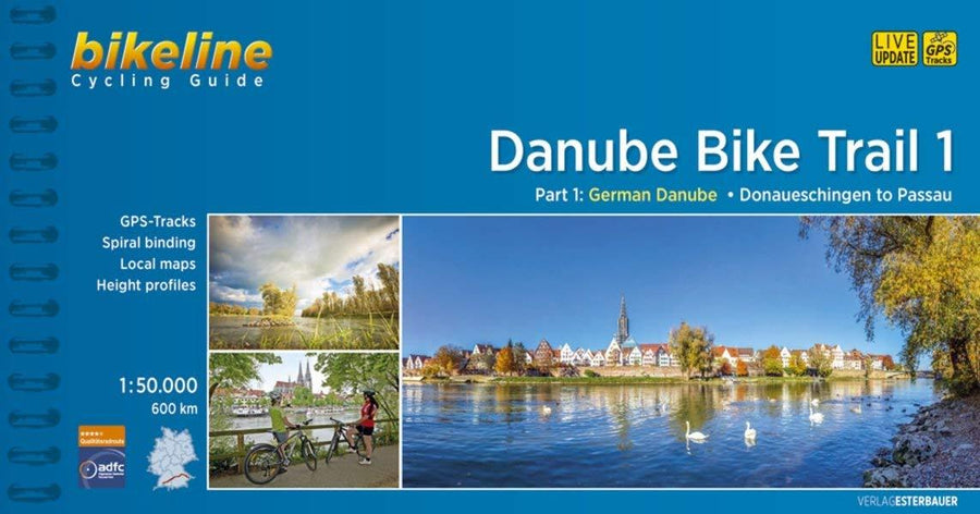Guide vélo (en anglais) - Danube Bike Trail 1, Donaueschingen to Passau | Bikeline guide vélo Bikeline 