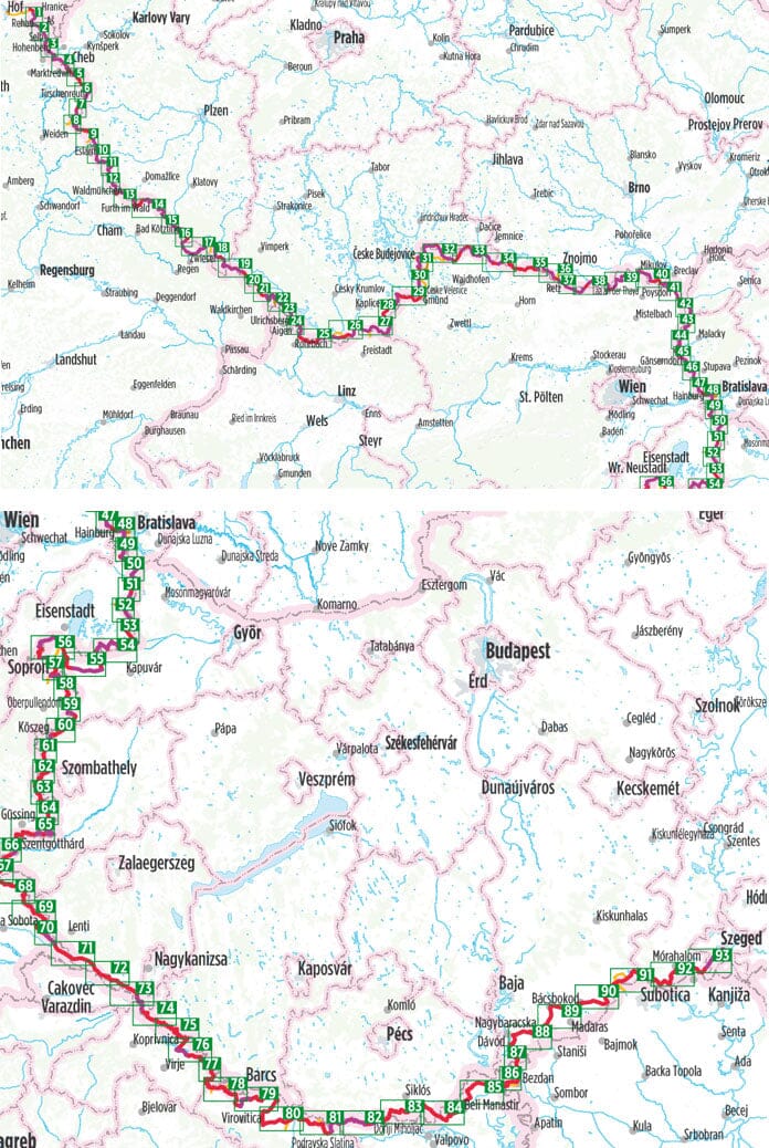 Guide vélo (en anglais) - Iron Curtain Trail - From Hof to Szeged | Bikeline guide de voyage Bikeline 