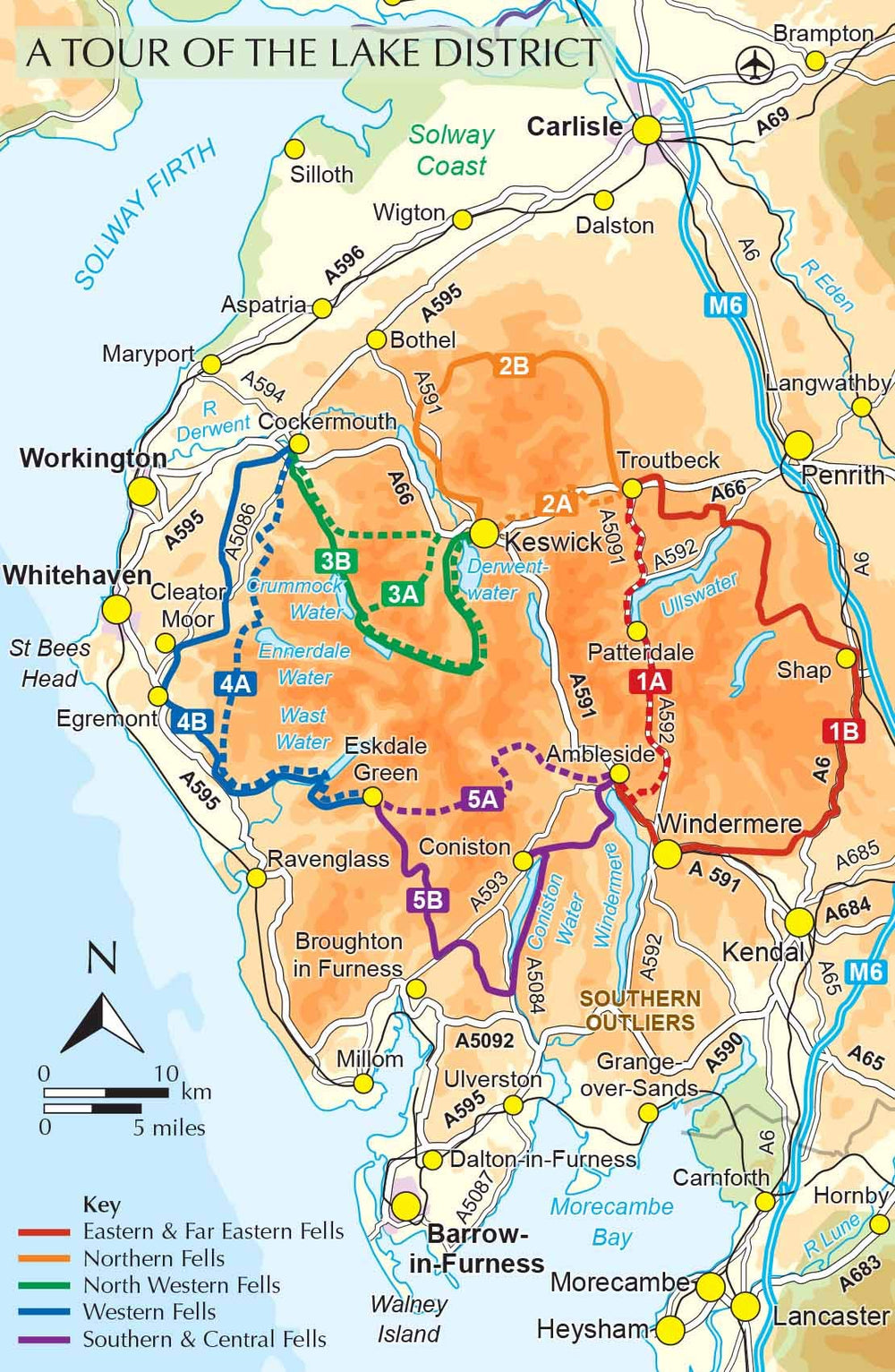 Guide vélo (en anglais) - Lake District cycle touring week-long tours & 15 day rides | Cicerone guide vélo Cicerone 