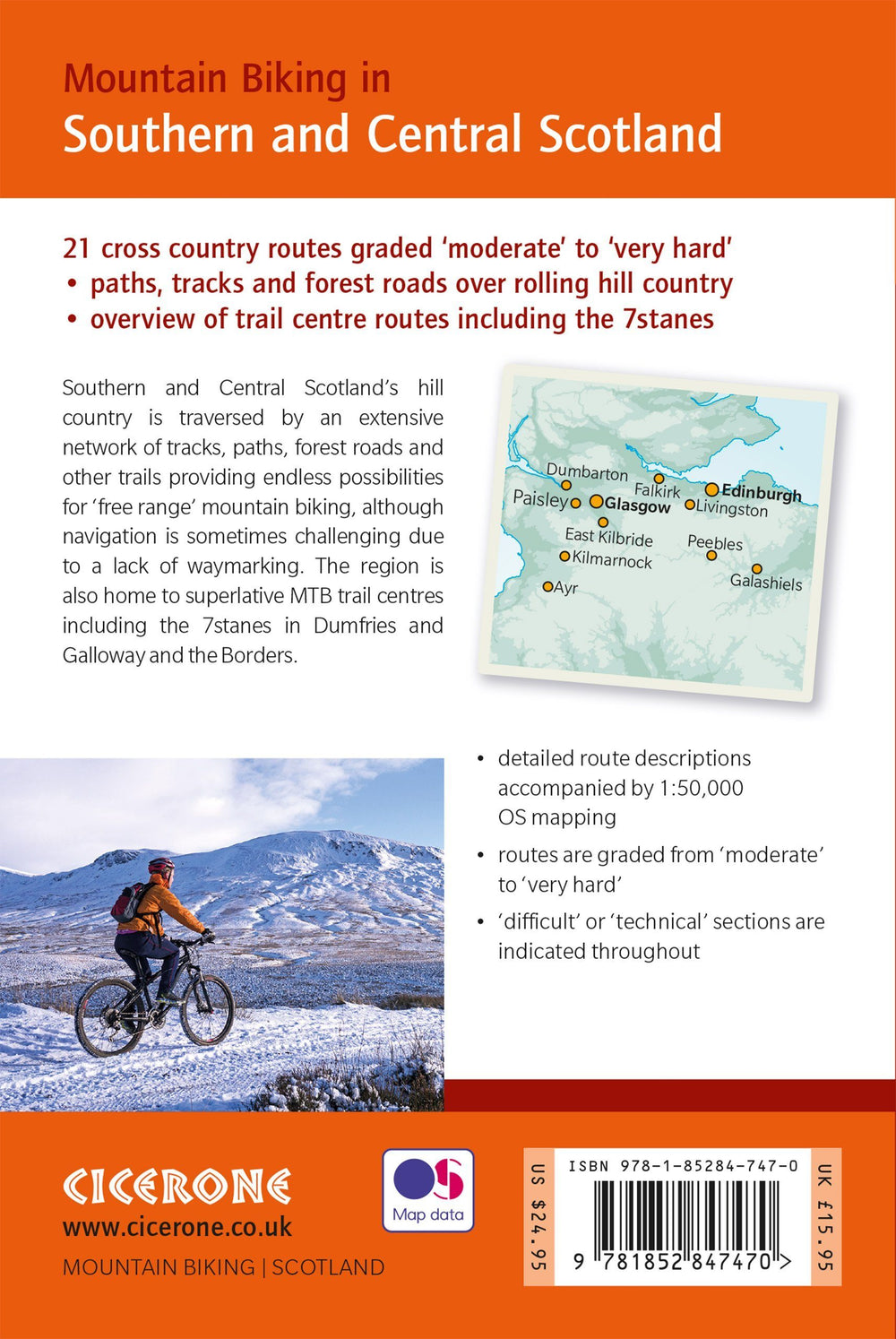 Guide vélo (en anglais) - Southern & Central Scotland mountain biking | Cicerone guide vélo Cicerone 