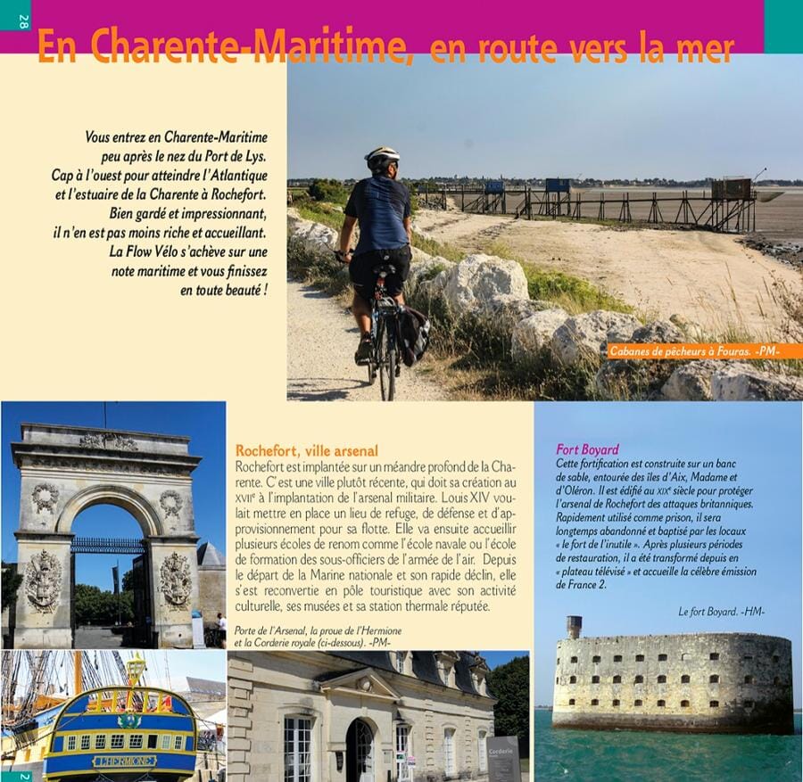 Guide vélo - La Flow vélo, du Périgord à l'Atlantique | Chamina guide petit format Chamina 