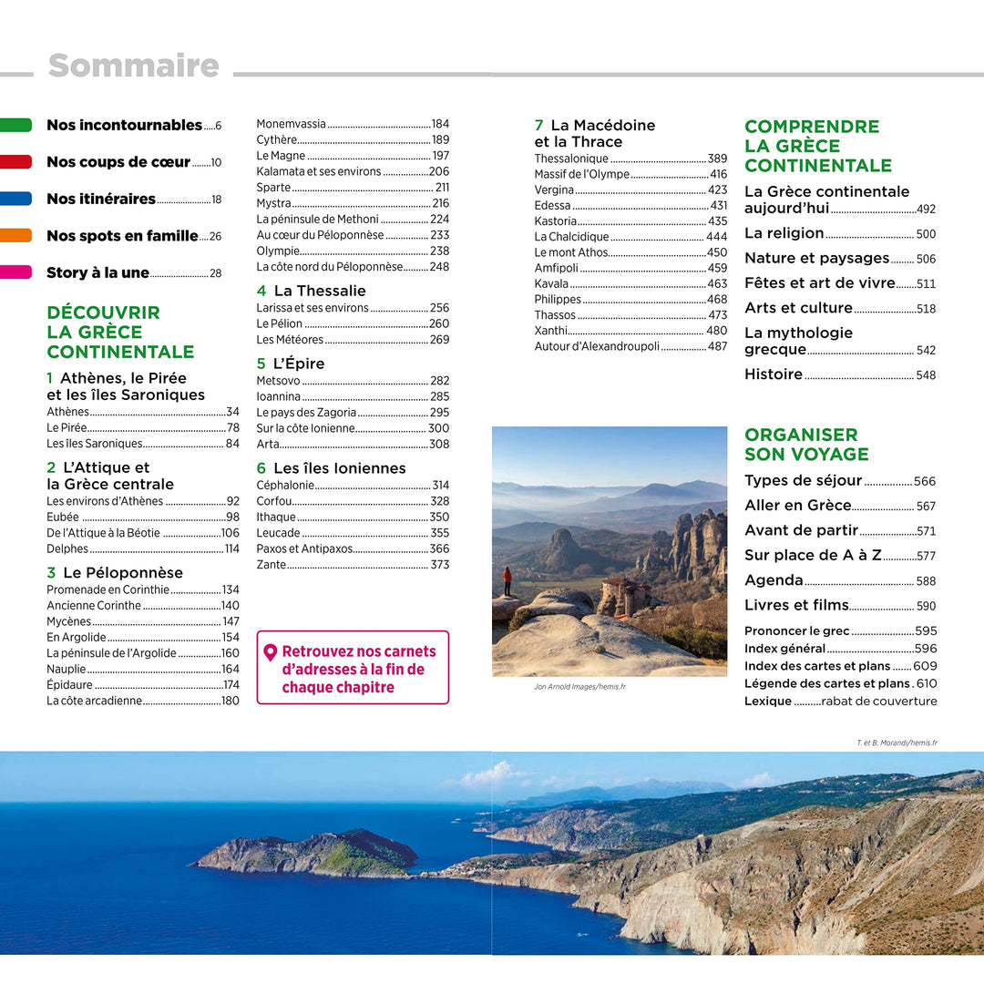 Guide Vert - Grèce continentale, îles Ioniennes - Édition 2023 | Michelin guide de voyage Michelin 